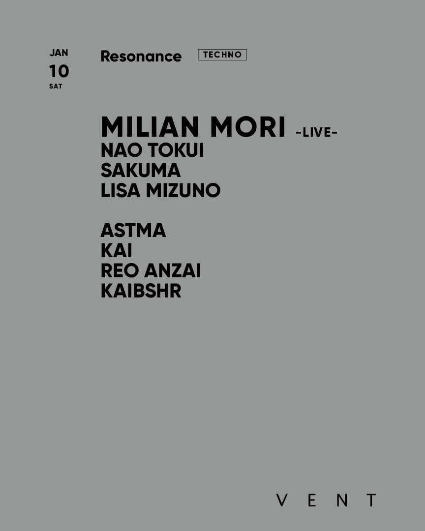 過去のResonance出演者を記したポスター