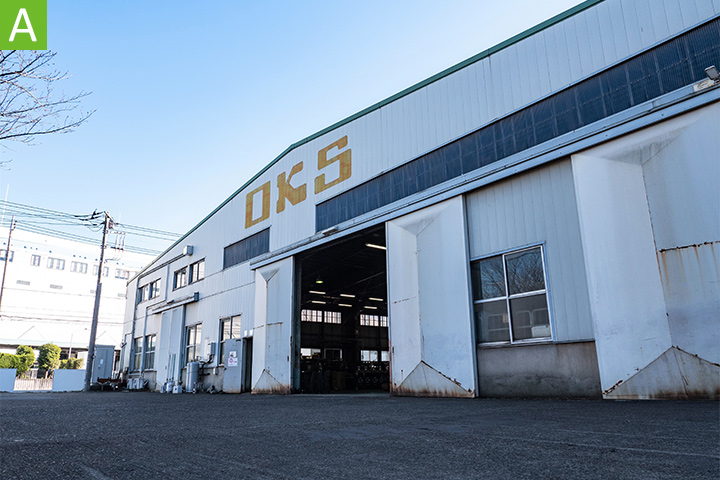 大泉工場の倉庫外観