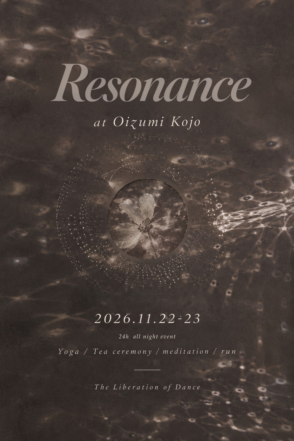 Resonance at Oizumi Kojo 2026年11月22日から23日のフライヤー
